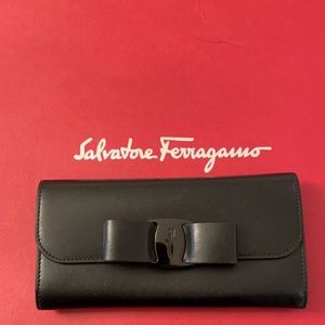 Salvatore Ferragamo Long Leather Wallet